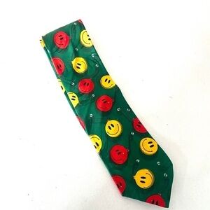 HONORS smiley ornament men’s holiday necktie
